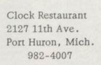 Clock Restaurant - 1975 Yearbook (newer photo)